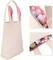 Easter Bunny Ear Bag & Basket, Dual Layer Canvas Bag for Easter Egg Hunt Basket